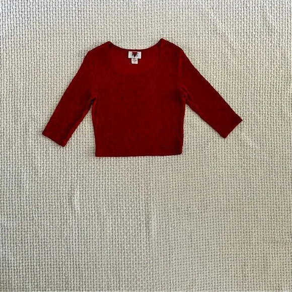 VINTAGE Venus Hearts Crop Top - Picture 2 of 5